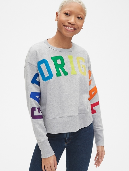 Image number 1 showing, Gap Originals Pullover Sweatshirt in French Terry