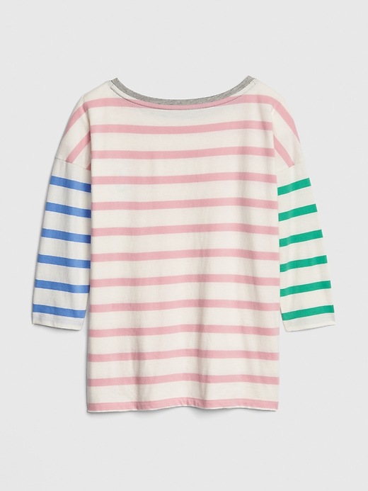 Image number 3 showing, Kids Colorblock Stripe Ice Cream Top