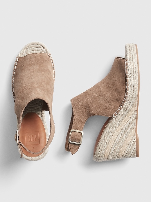 Image number 2 showing, Suede Espadrille Wedges