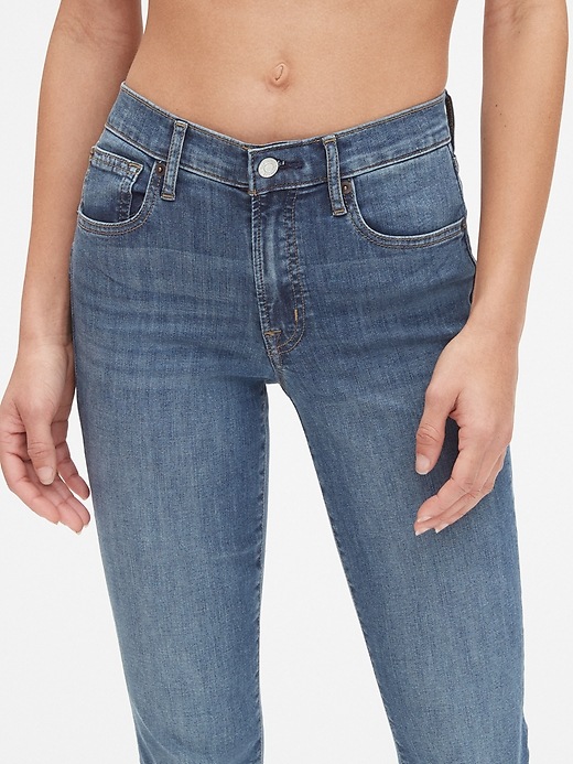 Image number 5 showing, Mid Rise True Skinny Jeans with Gap-Exclusive Stretch