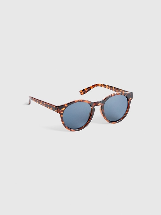 View large product image 1 of 1. Acetate Round Frame Sunglasses