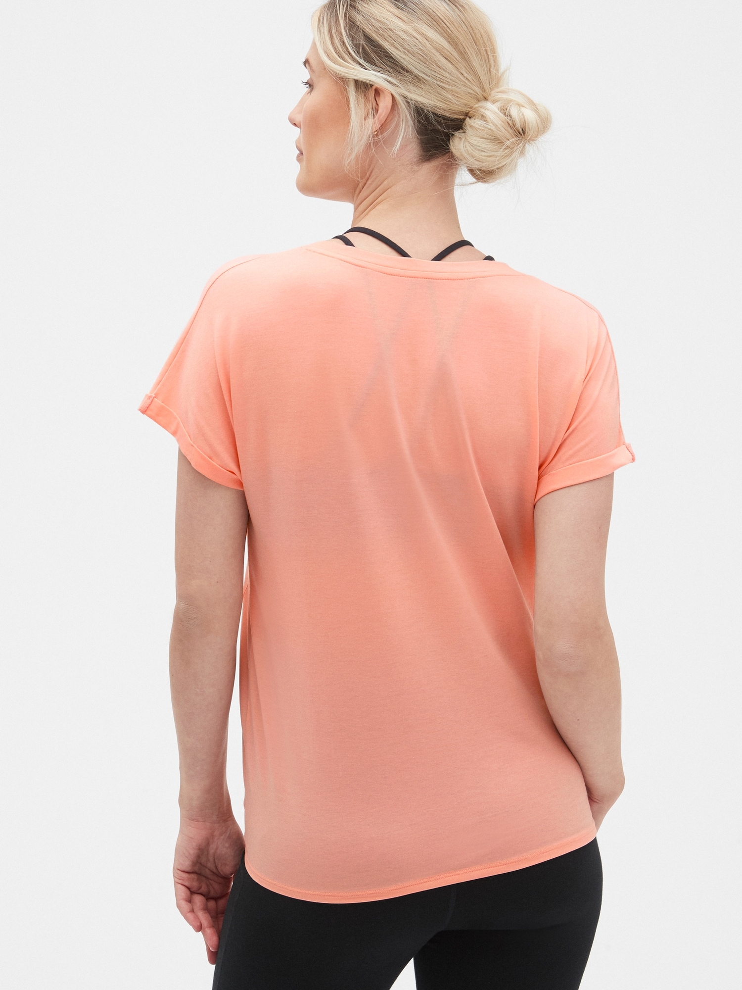 Maternity GapFit Breathe TieHem TShirt Gap