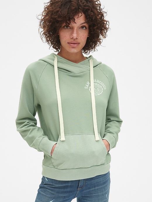 Vintage Soft Graphic Crossover Pullover Hoodie | Gap
