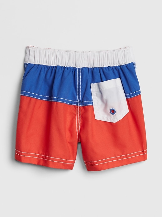 Image number 2 showing, Baby Colorblock Swim Trunks