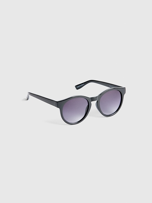 View large product image 1 of 1. Acetate Round Frame Sunglasses