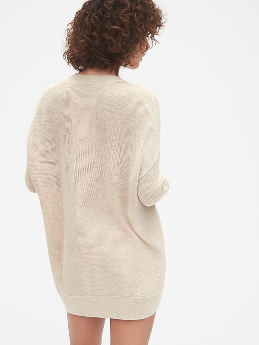 Image number 2 showing, True Soft Mix-Stitch Relaxed Open-Front Cardigan Sweater