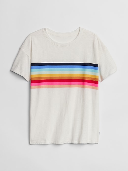 Image number 5 showing, Kids Chest-Stripe Short Sleeve T-Shirt