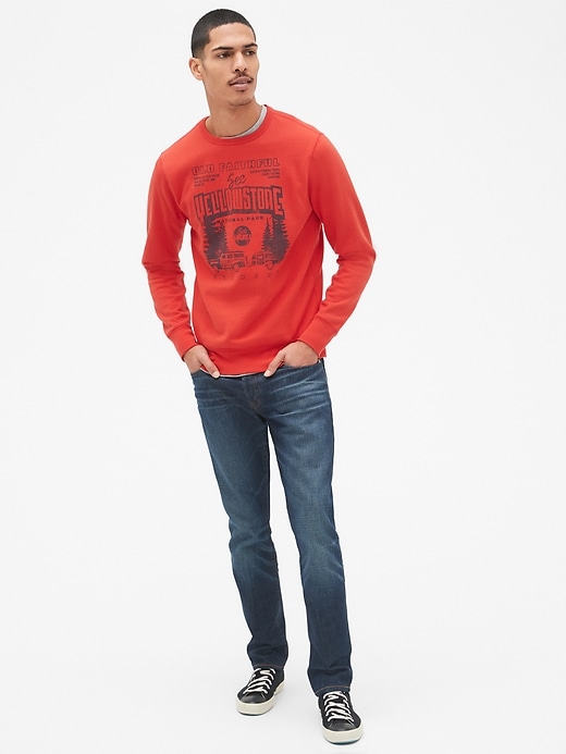 Image number 3 showing, Graphic Crewneck Pullover Sweatshirt