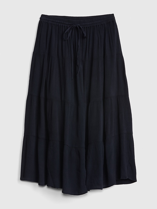 Image number 6 showing, Crinkle Tiered Midi Skirt