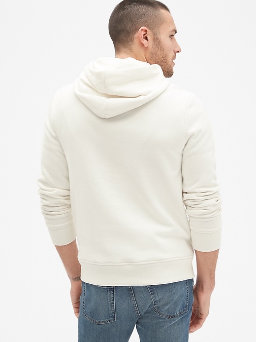 2 of 8 showing, with the color carls stone of product Vintage Soft Chest-Stripe Pullover Hoodie