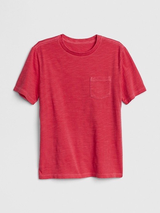 View large product image 1 of 1. Kids Pocket Short Sleeve T-Shirt