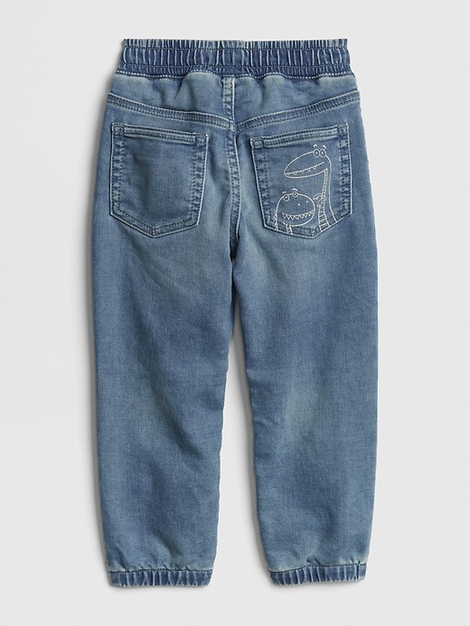 Image number 2 showing, Toddler Superdenim Dino Pull-On Joggers With Fantastiflex