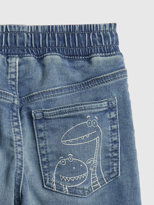 Image number 4 showing, Toddler Superdenim Dino Pull-On Joggers With Fantastiflex