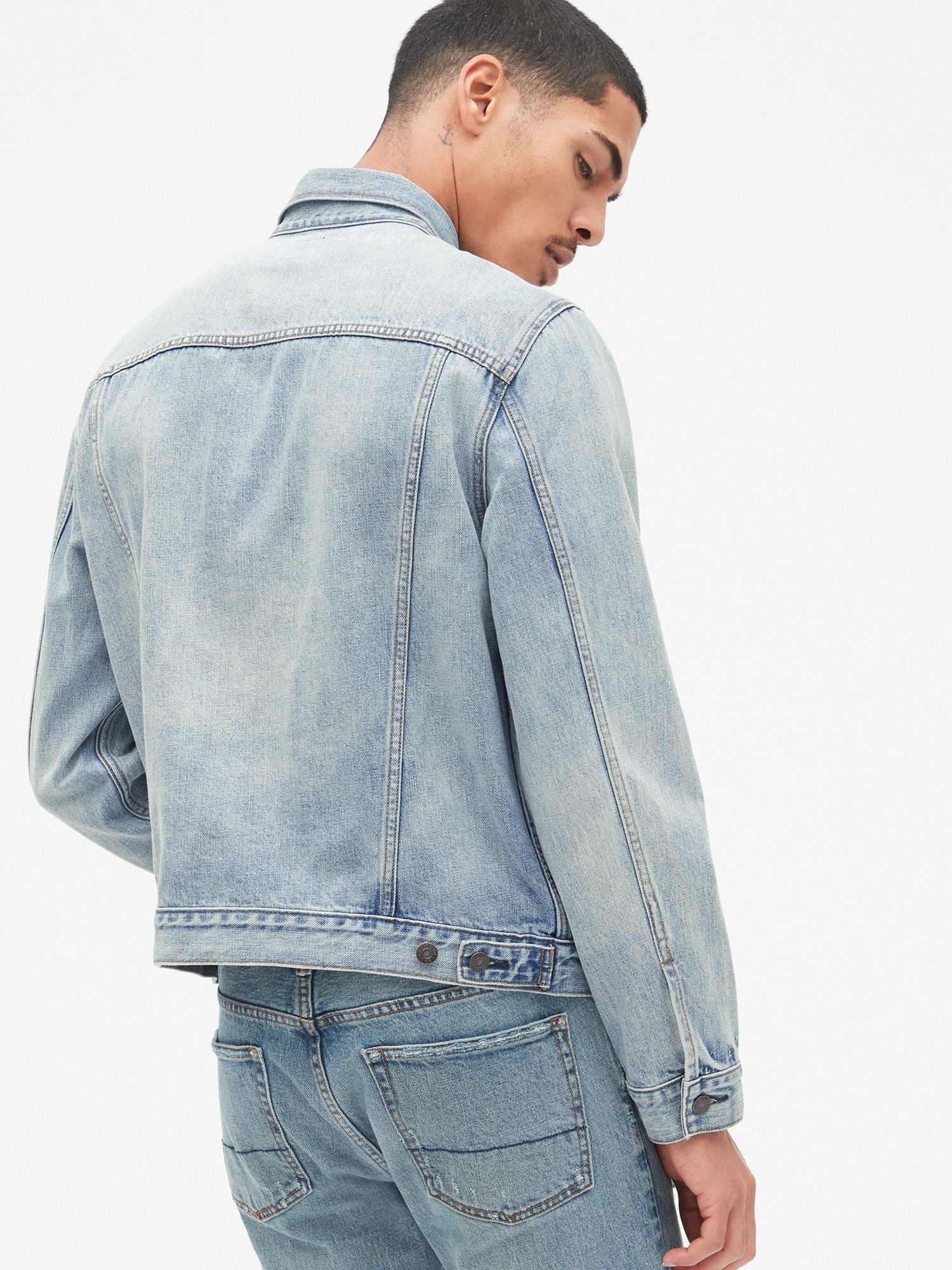 gap icon denim jacket men
