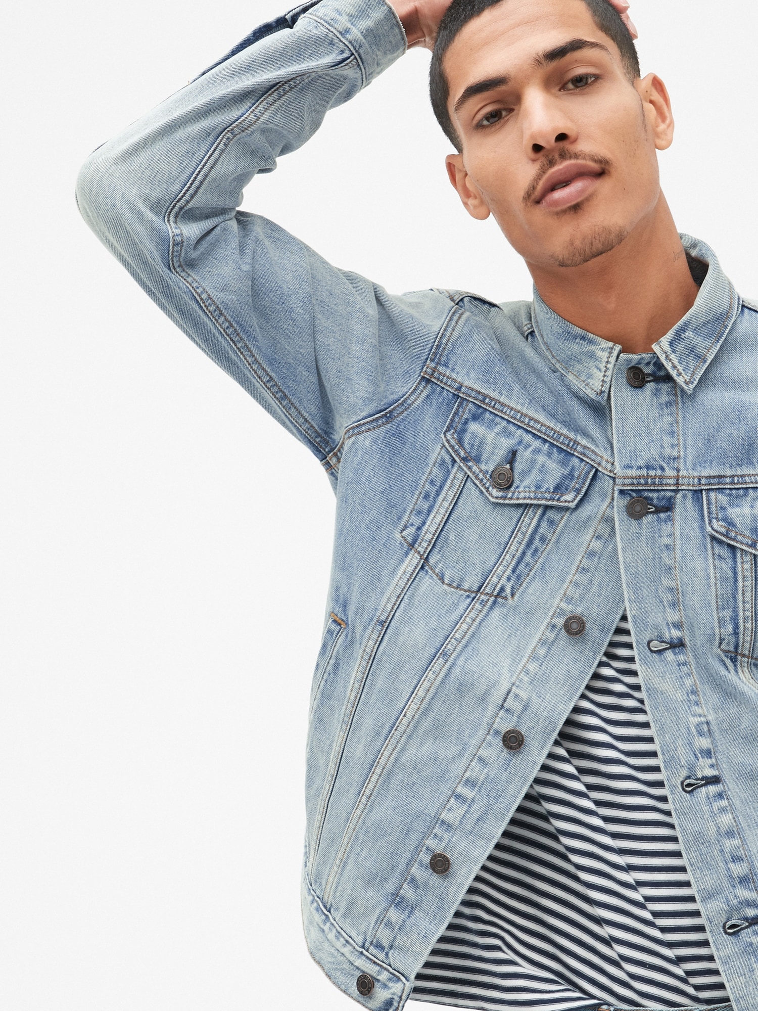 gap icon denim jacket men