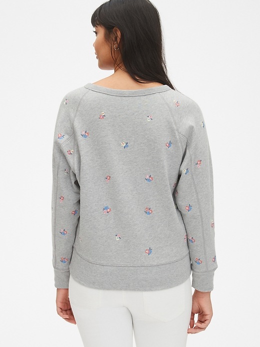 Image number 2 showing, Vintage Soft Embroidered Raglan Pullover Sweatshirt