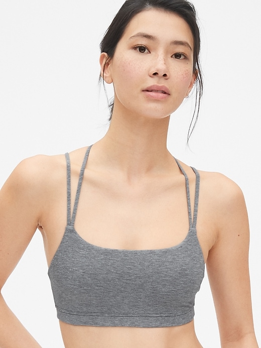 Image number 1 showing, GapFit Breathe Low Support Strappy Sports Bra