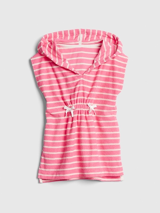 View large product image 1 of 1. Toddler Stripe Hoodie Swim Coverup