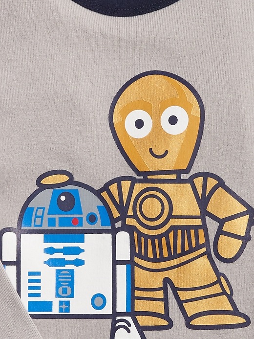 2 of 8 showing, with the color silver of product babyGap &#124 Star Wars™ PJ Set