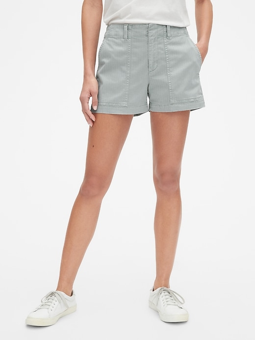 1 of 8 showing, with the color mist blue of product 3" Utility Shorts