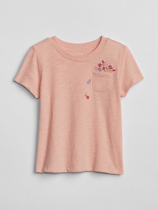 Image number 1 showing, Toddler Graphic Pocket Short Sleeve T-Shirt