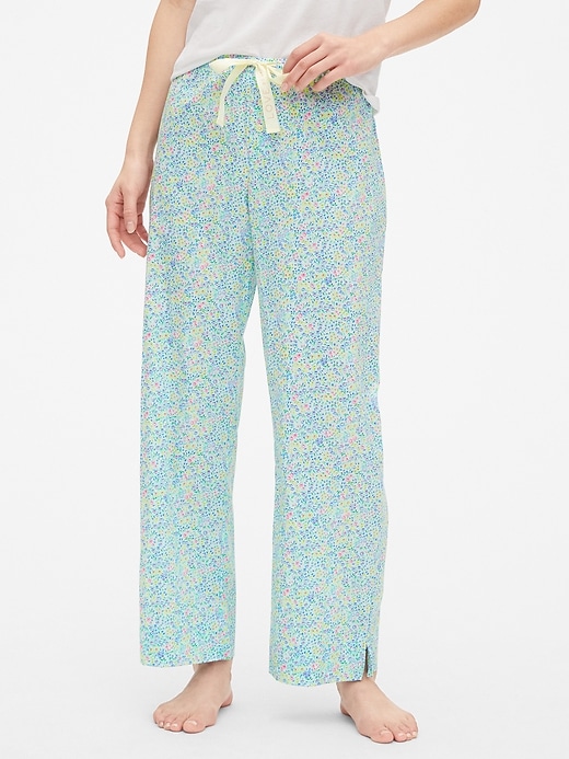 Image number 4 showing, Dreamer Print Drawstring Pants in Poplin