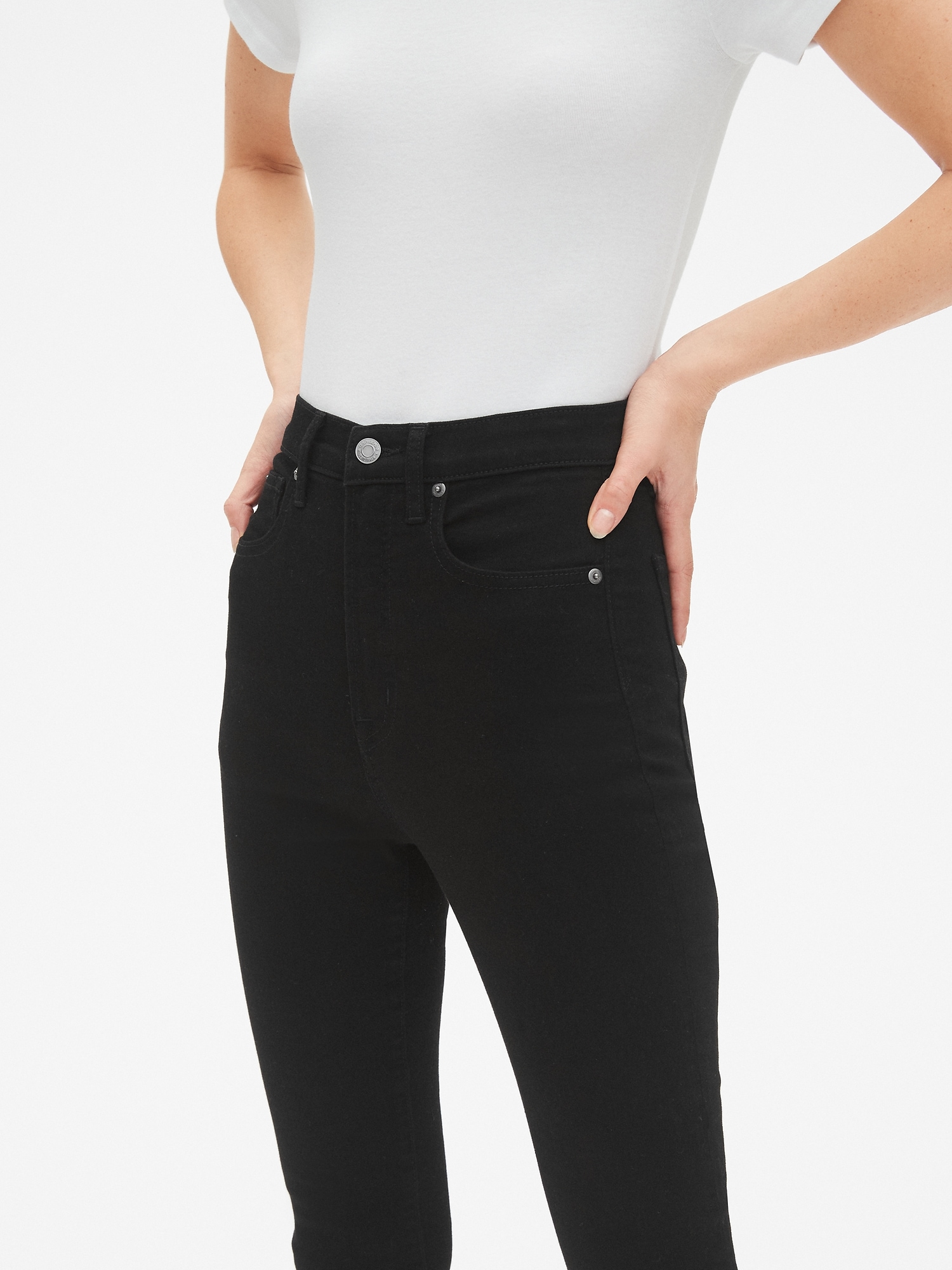 gap black skinny jeans