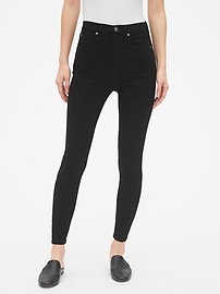 gap super high rise true skinny jeans