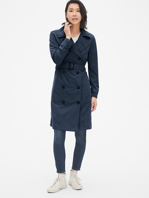 Longline Trench Coat Gap