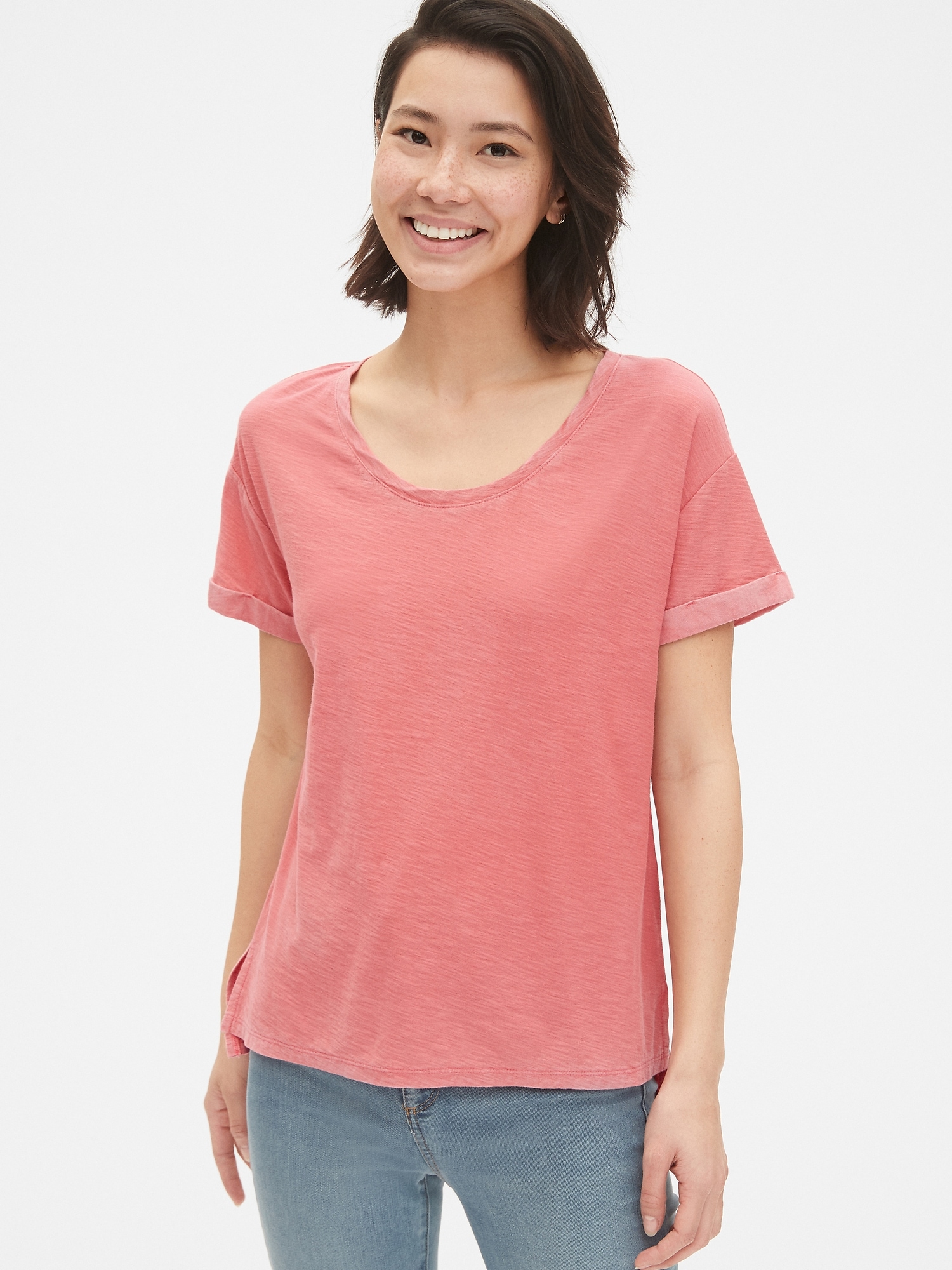Soft Slub Relaxed Crewneck T-Shirt
