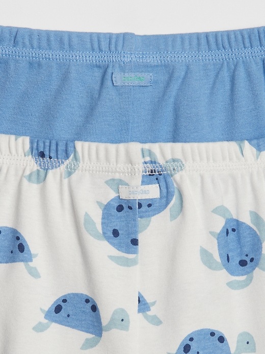 Image number 2 showing, Baby Turtle Pull-On Shorts (2-Pack)