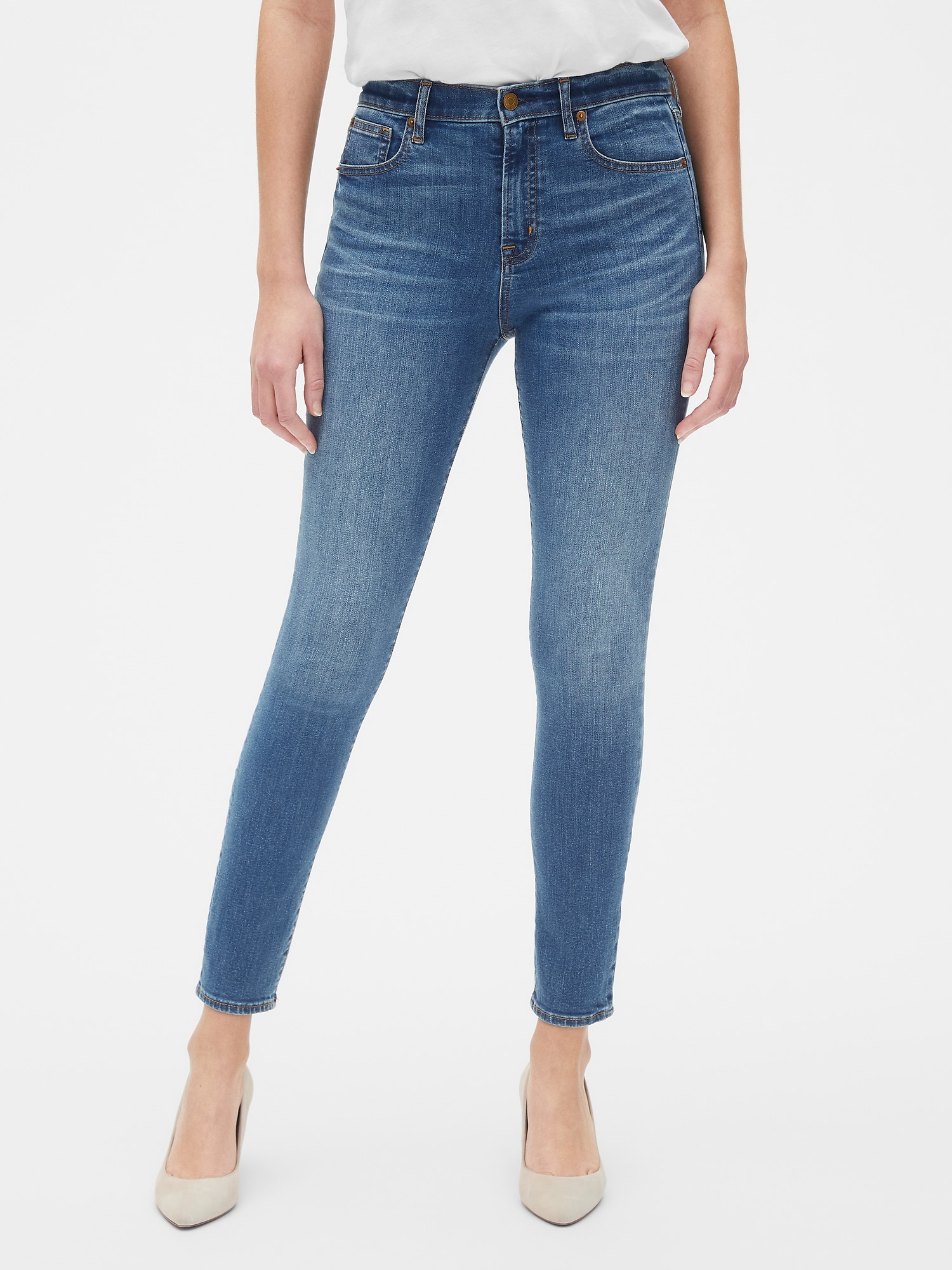 High Rise True Skinny Jeans with Secret 