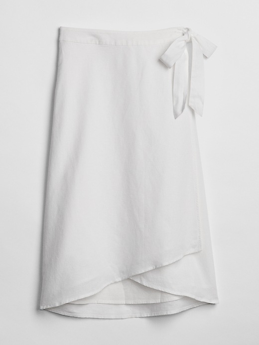 Image number 6 showing, Linen Wrap Skirt
