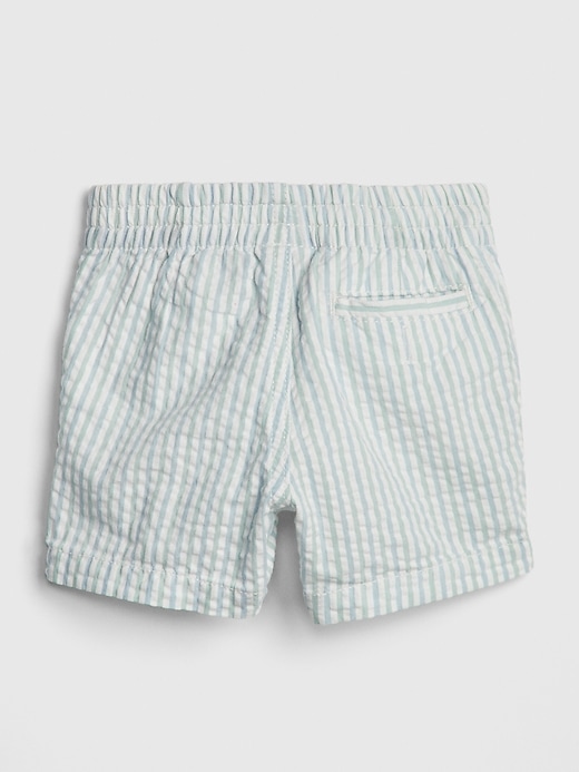 Image number 2 showing, Baby Seersucker Pull-On Shorts