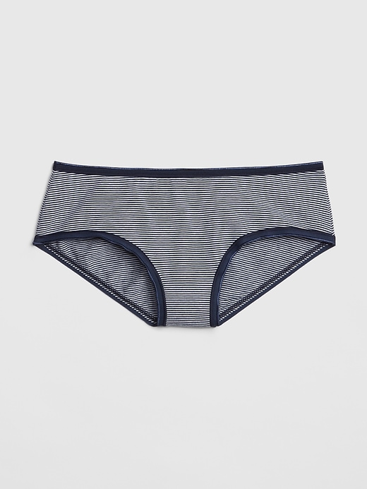 1 of 8 showing, with the color mini strp comet blue of product Stretch Cotton Hipster