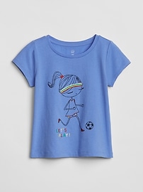 T-shirt Fille Gap Kids Manches Courtes Bleu Marine - Taille XL - Neuf Avec étiquettes