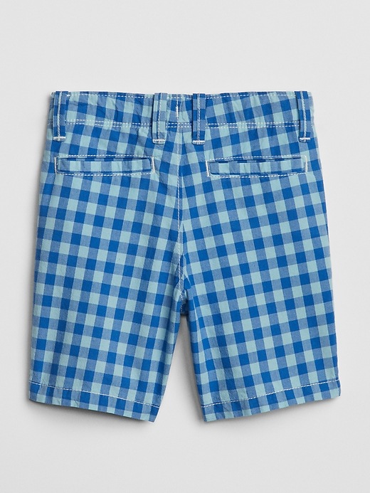 Image number 2 showing, Toddler Plaid Khaki Shorts