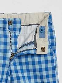 View large product image 3 of 3. Toddler Plaid Khaki Shorts