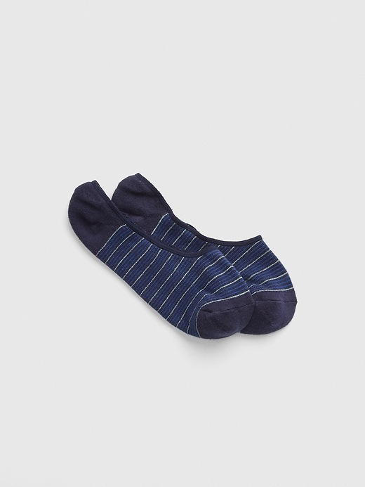 View large product image 1 of 1. Stripe No-Show Socks