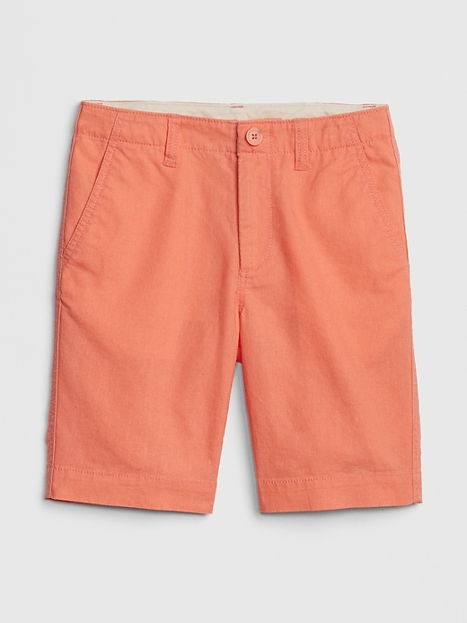 View large product image 1 of 1. Kids Everyday Shorts in Linen-Cotton