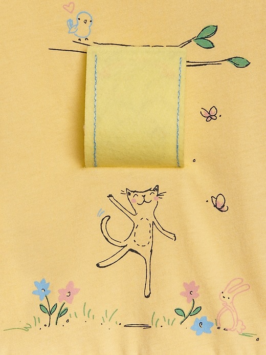 Image number 3 showing, Toddler Graphic Peplum T-Shirt