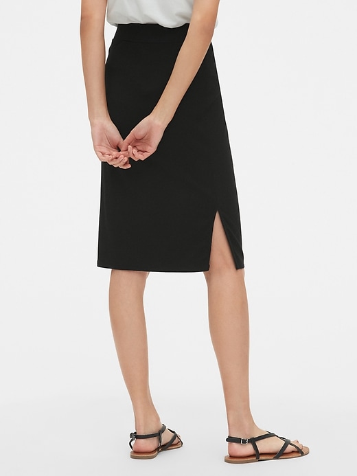 Image number 2 showing, Ribbed Knit Pencil Skirt