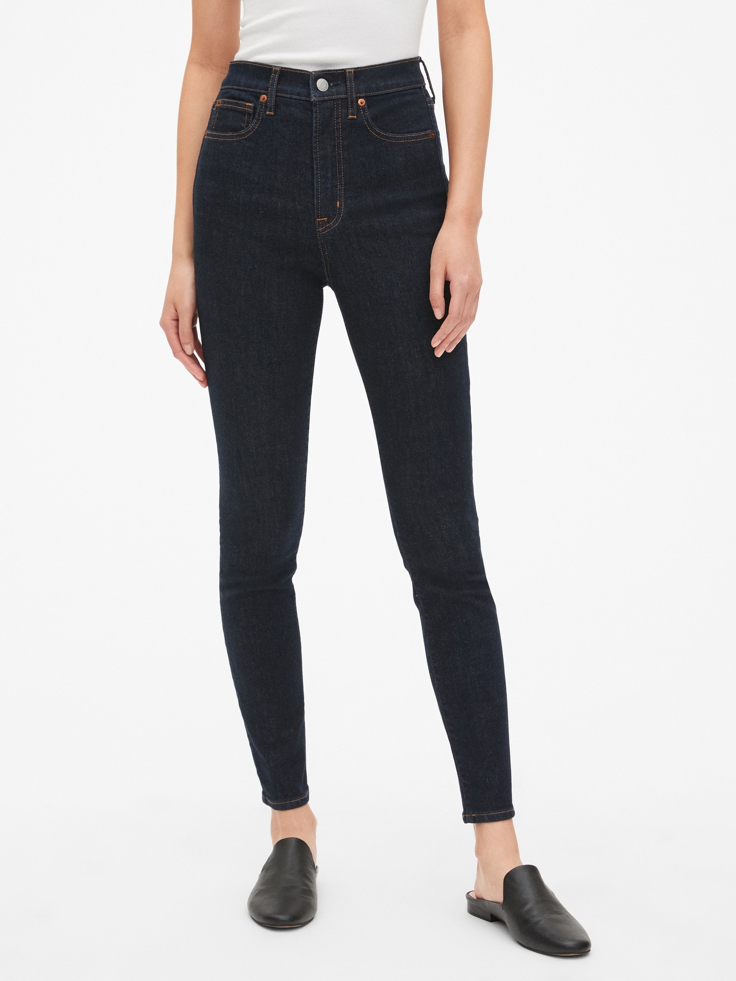 gap true skinny black jeans