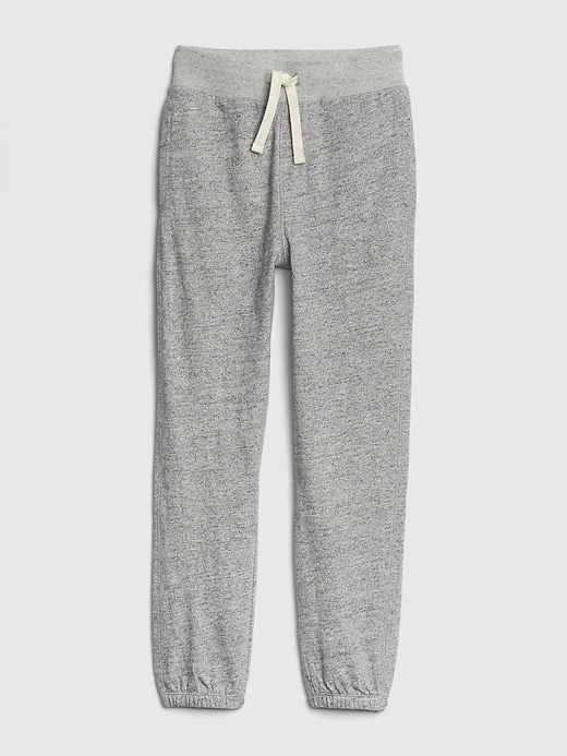 1 of 8 showing, with the color light heather grey of product Kids Marled Joggers