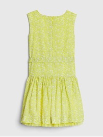 View large product image 3 of 4. Kids Tie-Belt Drop-Waist Dress