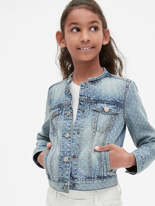 Kids Icon Dot Denim Jacket | Gap