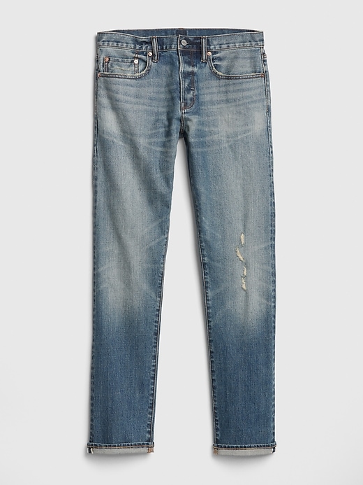 Image number 6 showing, Selvedge Slim Jeans with GapFlex
