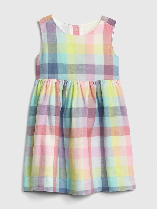 Image number 1 showing, Toddler Plaid Fit And Flare Dress
