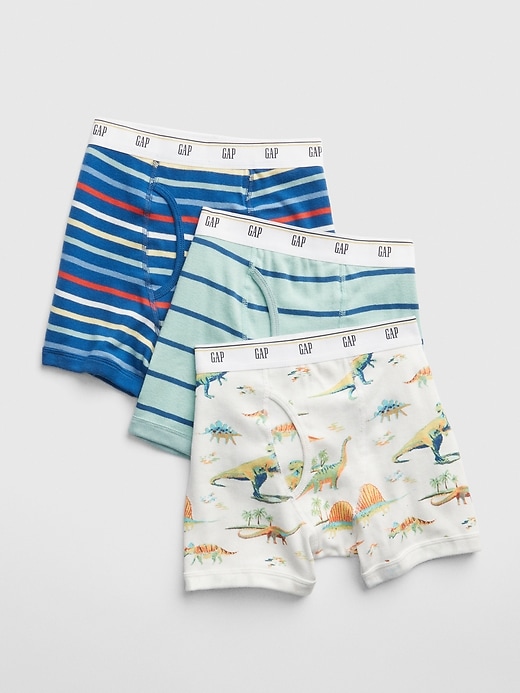 View large product image 1 of 1. Kids Dino Boxer Briefs (3-Pack)