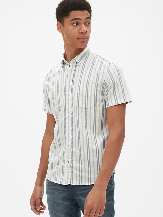 Image number 10 showing, Lived-In Stretch Oxford Short Sleeve Shirt